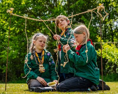KFUM-spejdere. Fotograf: Ole Thye Gram