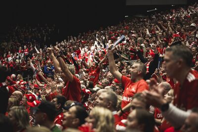Mange danske tilskuere til håndbold